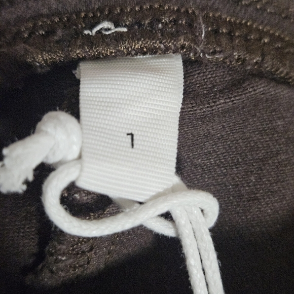 NWT Frame Jetset crop high rise mini boot pants coated chocolate brown - Picture 9 of 15